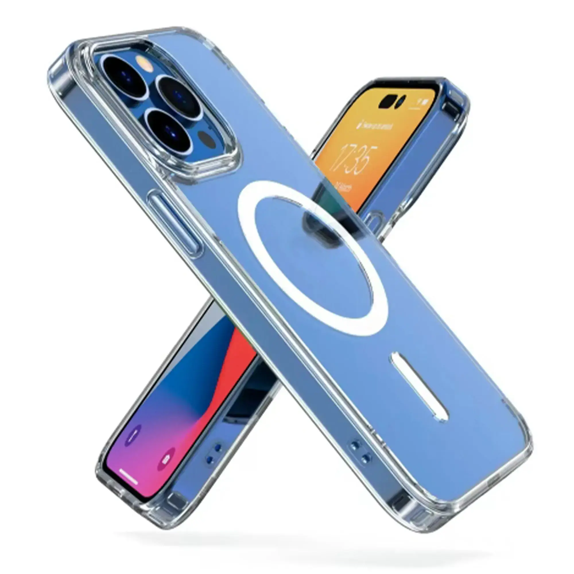 Чохол Mutural Jingtou Magsafe TPU + PC Case for iPhone 14 Plus - Transparent