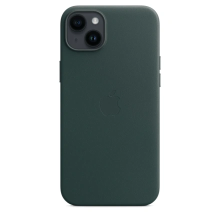 Чохол Apple iPhone 14 Plus Leather Case with MagSafe - Forest Green (MPPA3)