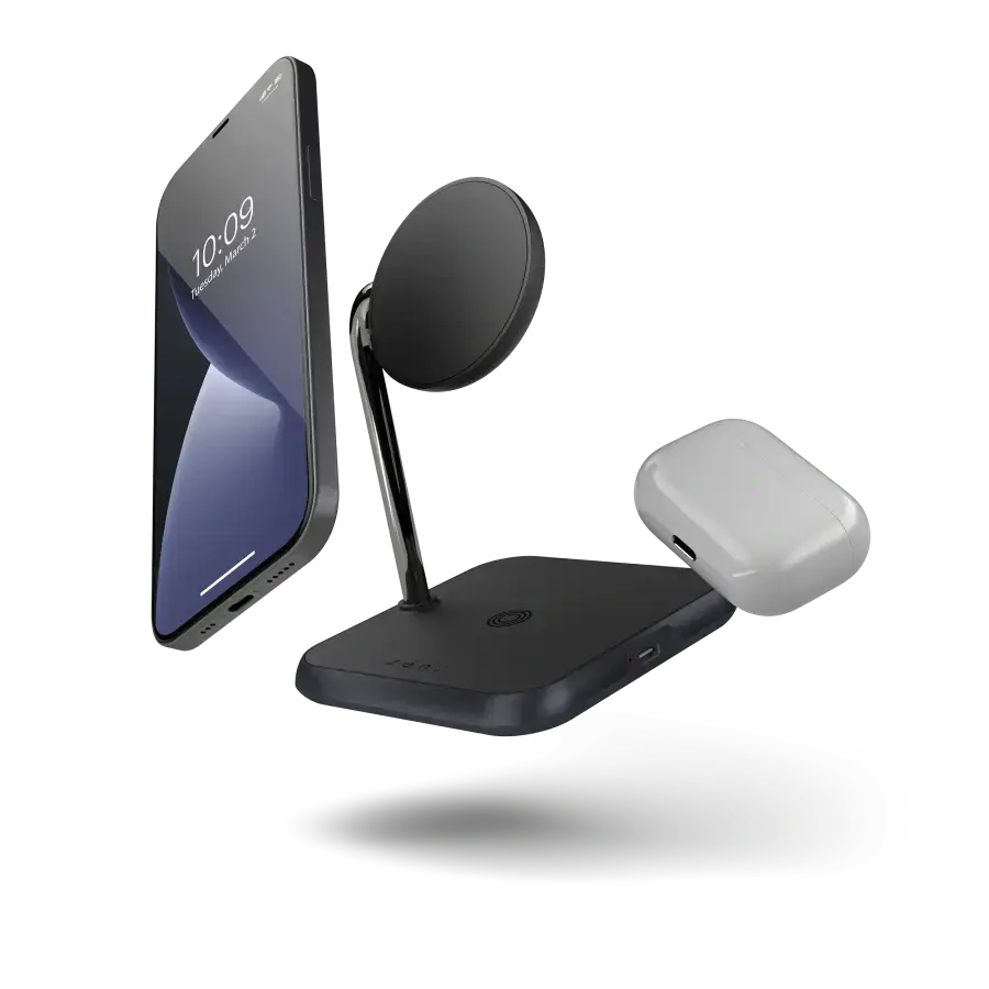Магнітний бездротовий зарядний пристрій 3-в-1 Zens Magnetic Wireless Charger (ZEDC19B/00)