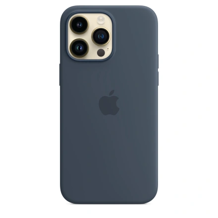 Чехол Apple iPhone 14 Pro Max Silicone Case Lux Copy - Storm Blue
