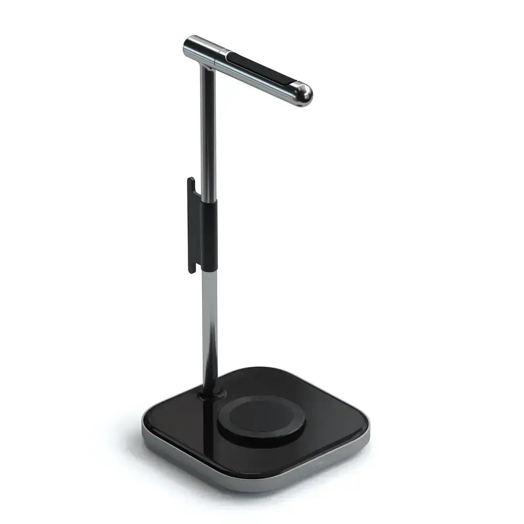 Підставка для навушників 2-в-1 з бездротовим зарядним пристроєм Satechi Headphone Stand With Wireless Charger (ST-UCHSMCM)