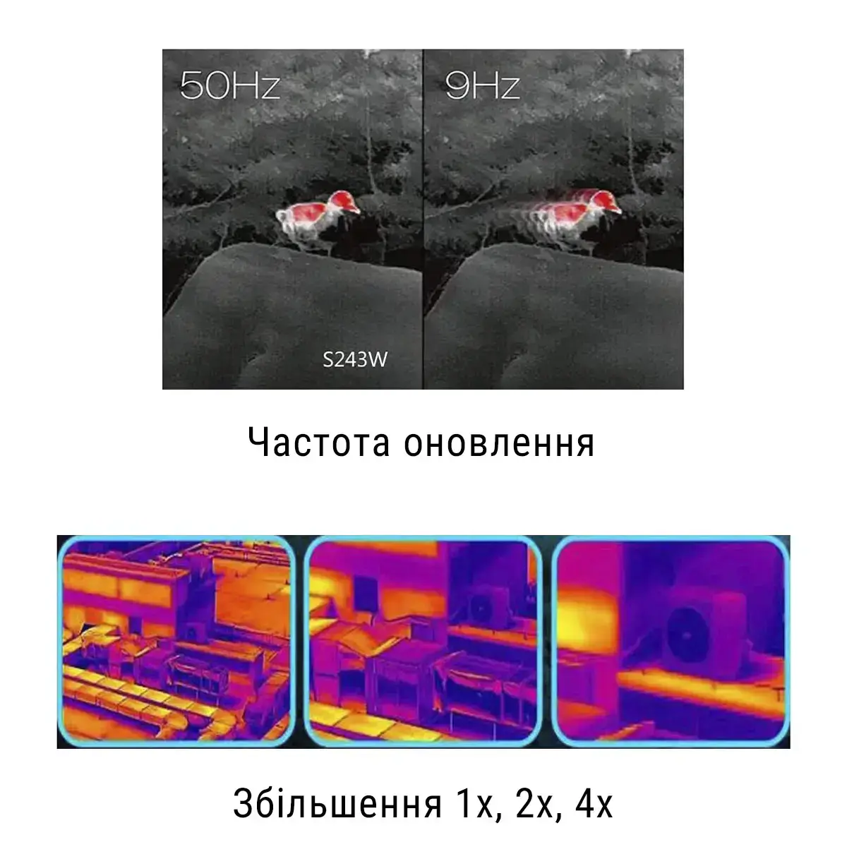 Тепловізійний монокуляр Dali S243W (15мм 384х288)