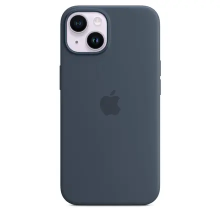 Чехол Apple iPhone 14 Silicone Case Lux Copy - Storm Blue