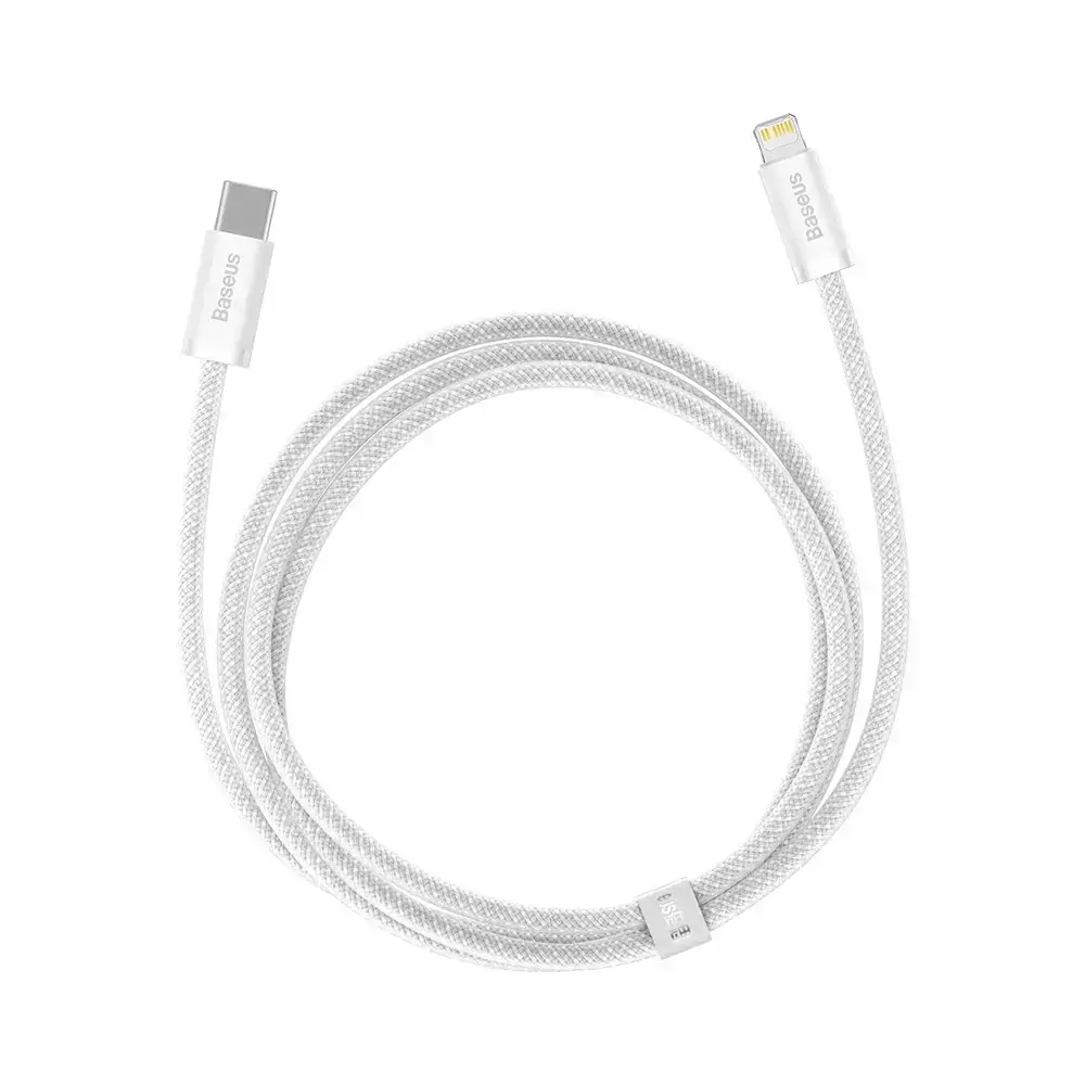 Зарядний кабель Baseus Dynamic Series Fast Charging Data Cable Type-C to Lightning 20W 1m White (CALD000002)
