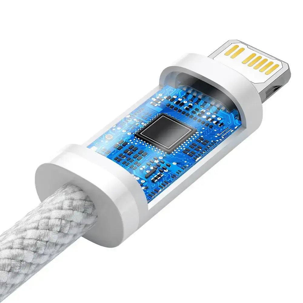 Зарядний кабель Baseus Dynamic Series Fast Charging Data Cable Type-C to Lightning 20W 1m White (CALD000002)