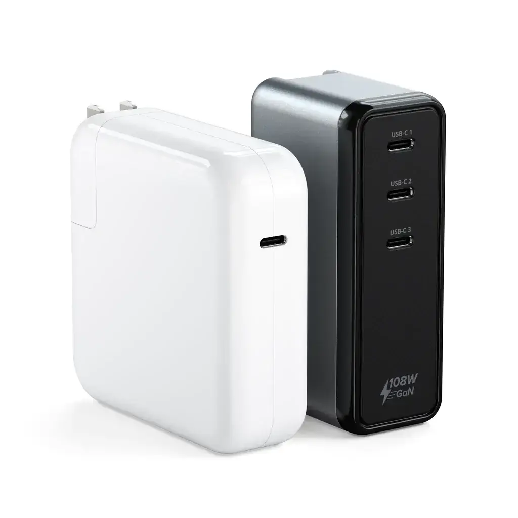 Зарядное устройство для Satechi 108W USB-C 3-Port Gan Wall Charger (ST-3C108WCM)