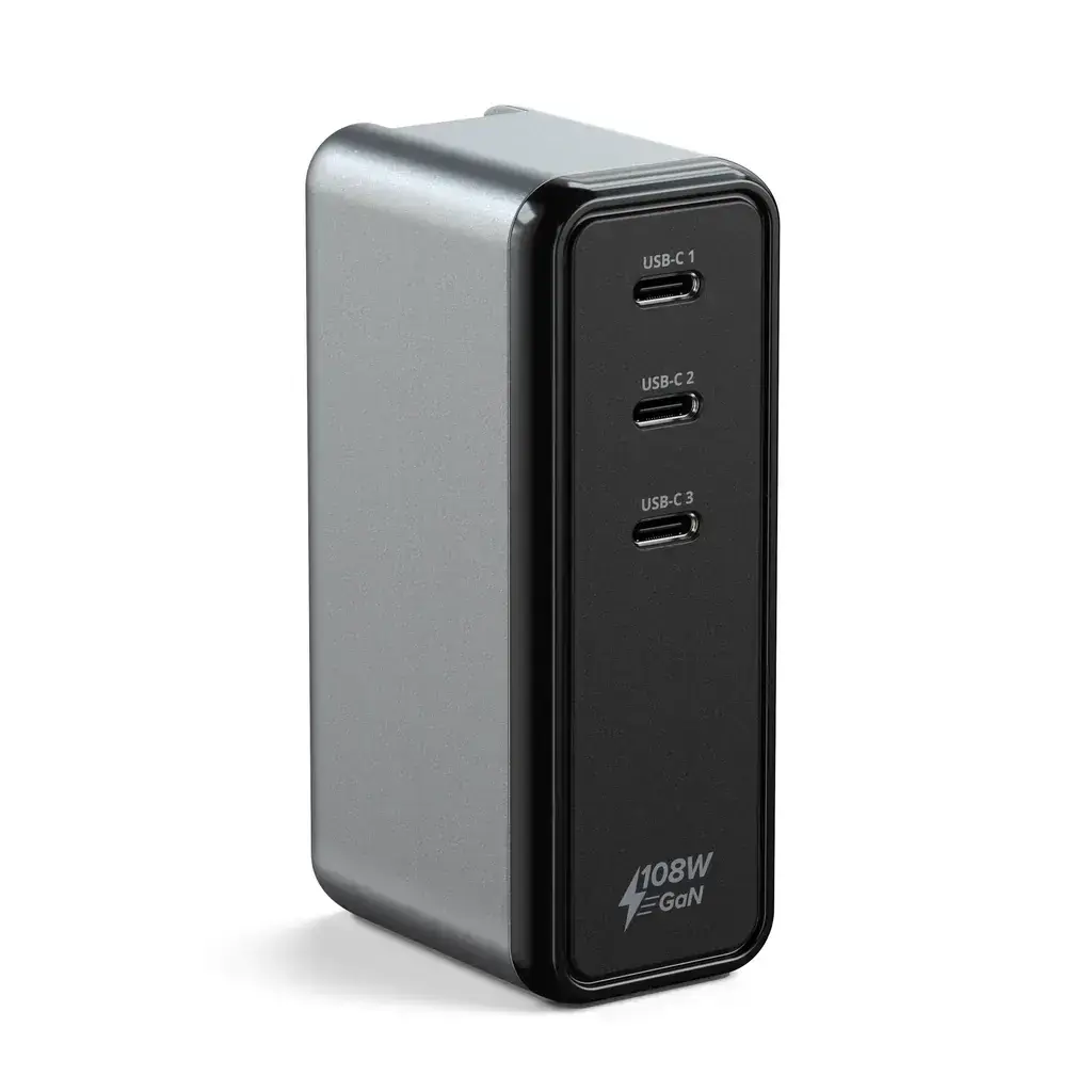 Зарядное устройство для Satechi 108W USB-C 3-Port Gan Wall Charger (ST-3C108WCM)
