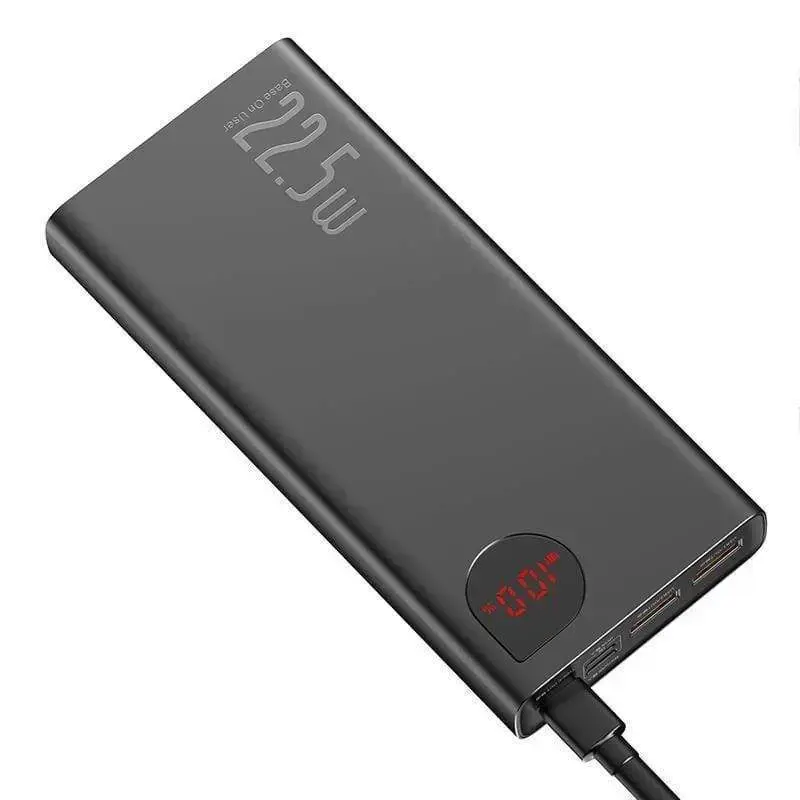 Зовнішній акумулятор Baseus Adaman Metal Digital Display 20000mAh 22.5W 2021 Editon Black (PPAD000101)