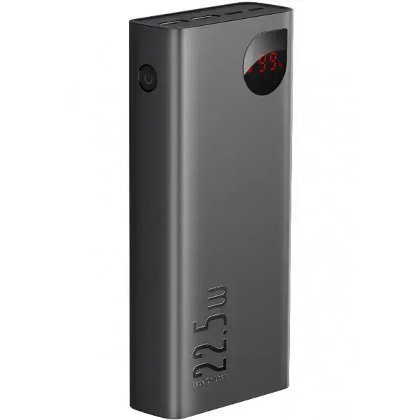 Зовнішній акумулятор Baseus Adaman Metal Digital Display 30000mAh 22.5W Black (PPIMDA-C0A)