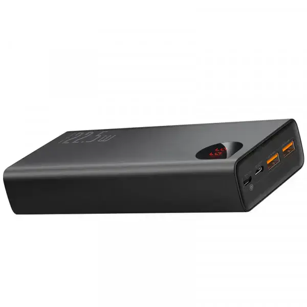 Зовнішній акумулятор Baseus Adaman Metal Digital Display 30000mAh 22.5W Black (PPIMDA-C0A)