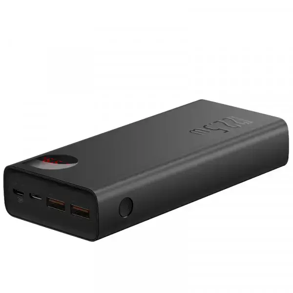 Зовнішній акумулятор Baseus Adaman Metal Digital Display 30000mAh 22.5W Black (PPIMDA-C0A)