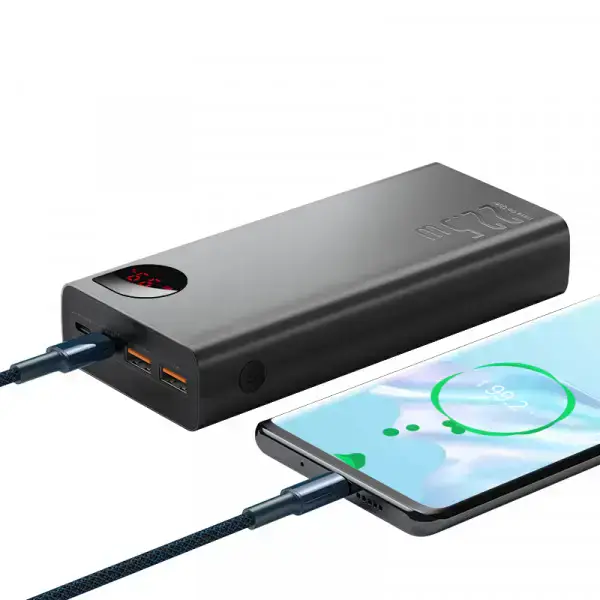 Зовнішній акумулятор Baseus Adaman Metal Digital Display 30000mAh 22.5W Black (PPIMDA-C0A)
