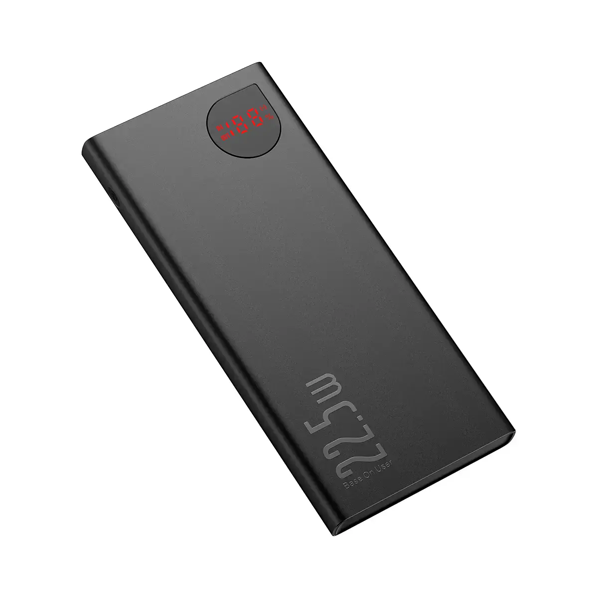 Зовнішній акумулятор Baseus Adaman Metal Digital Display PD3.0+QC3.0 22.5W 10000mAh Black (PPAD000001)