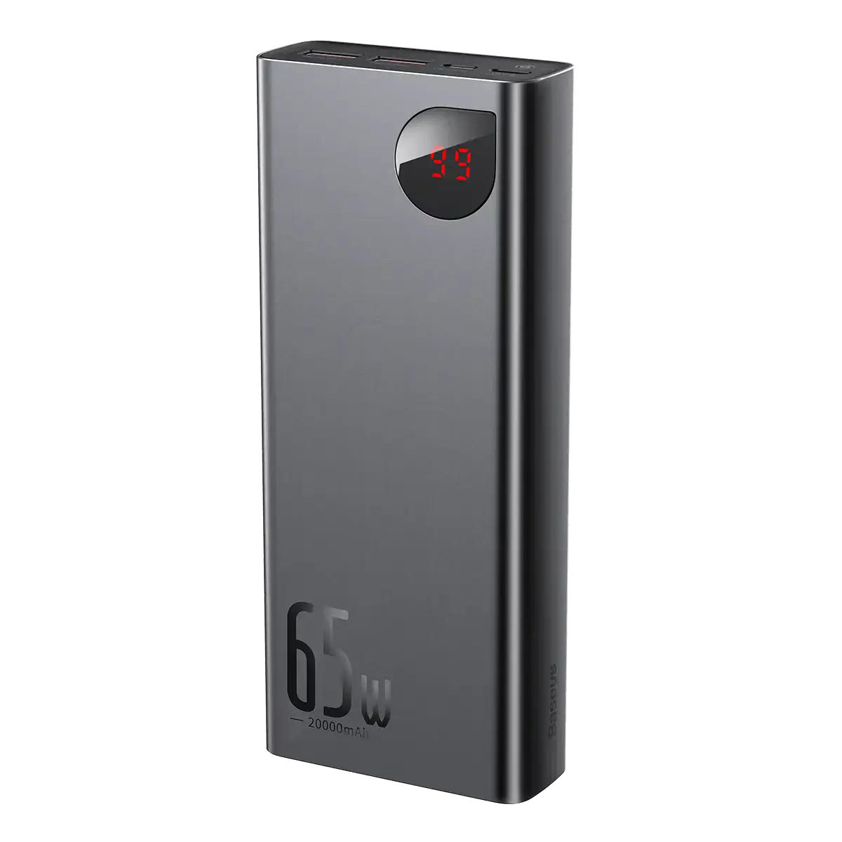 Внешний аккумулятор Baseus Adaman Metal Digital Display Quick Charge Power Bank 65W 20000mAh Black (PPIMDA-D01)