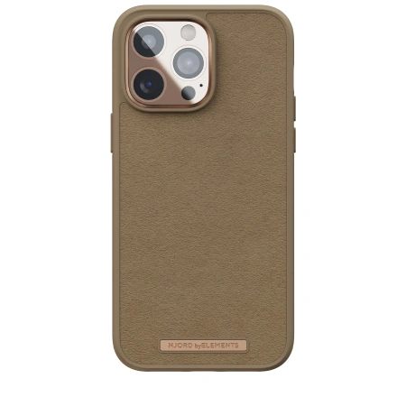 Чохол Njord Suede Comfort+ Case for iPhone 14 Pro Max - Camel (NA44CM04)