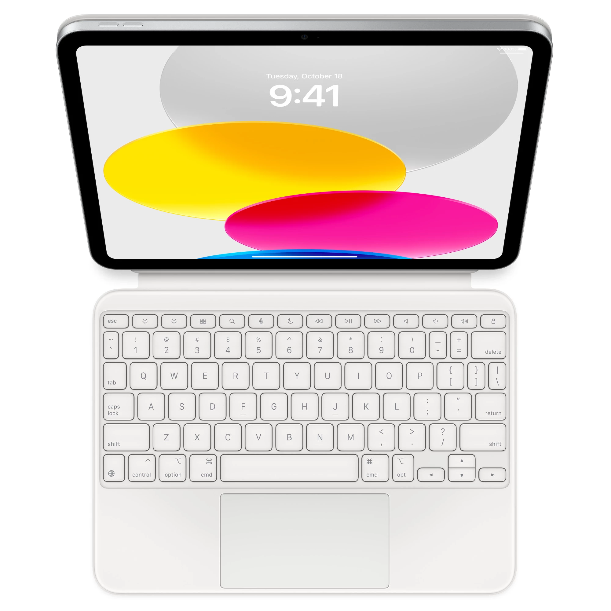Apple Magic Keyboard Folio for iPad (10th generation) - White (MQDP3) | US English