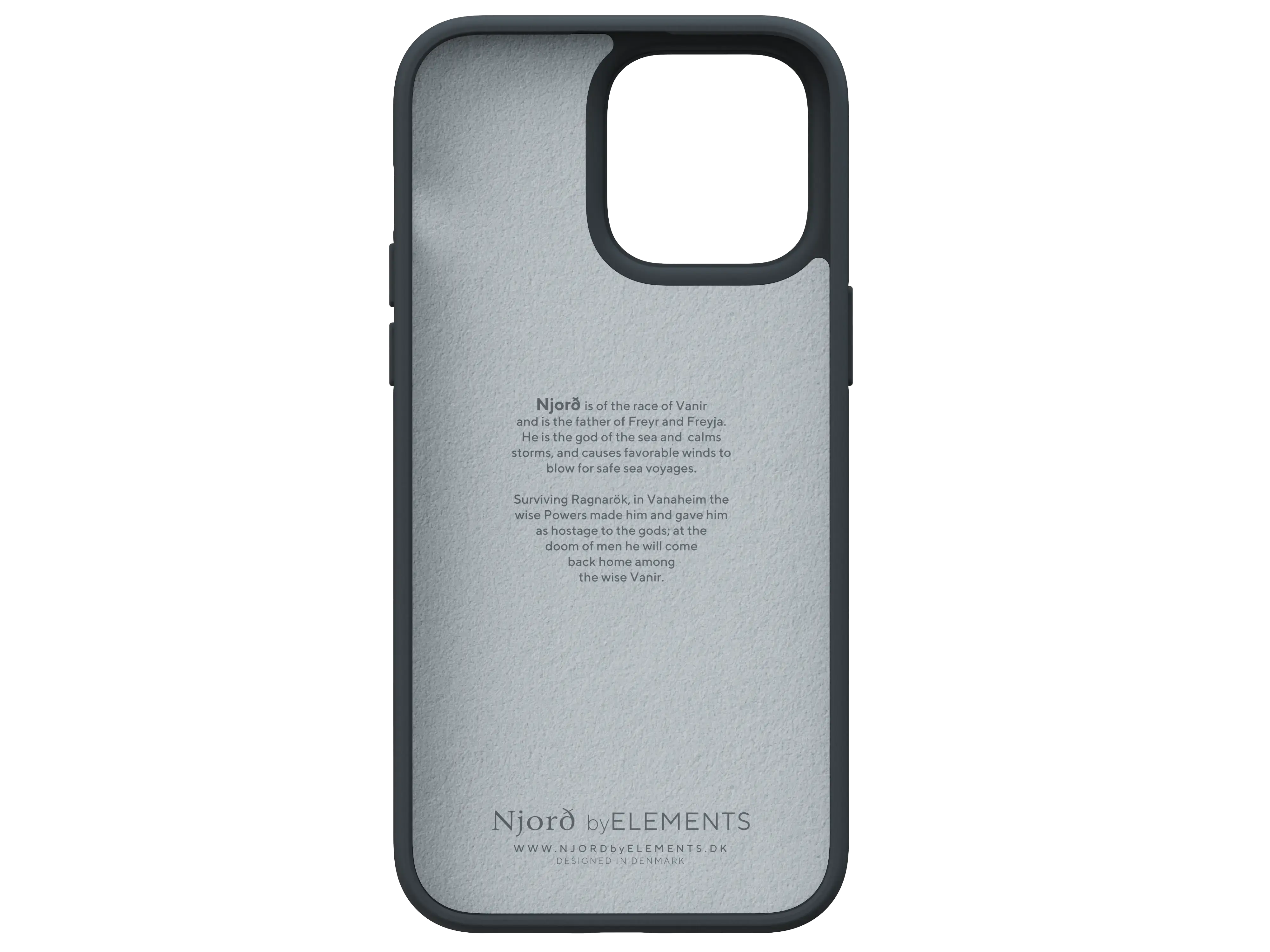 Чехол Njord Suede Comfort+ Case for iPhone 14 Pro Max - Black (NA44CM00)