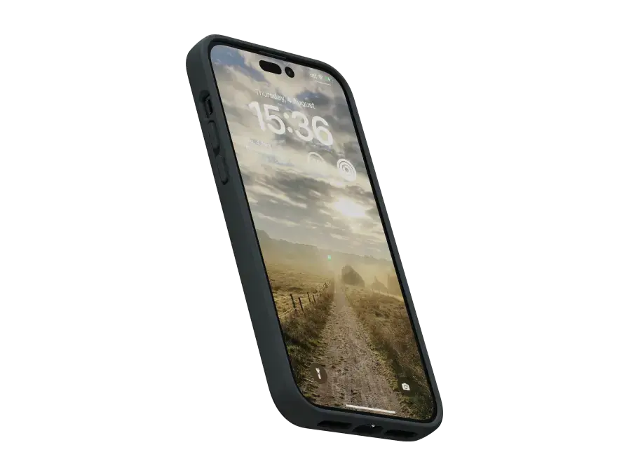 Чехол Njord Suede Comfort+ Case for iPhone 14 Pro Max - Black (NA44CM00)