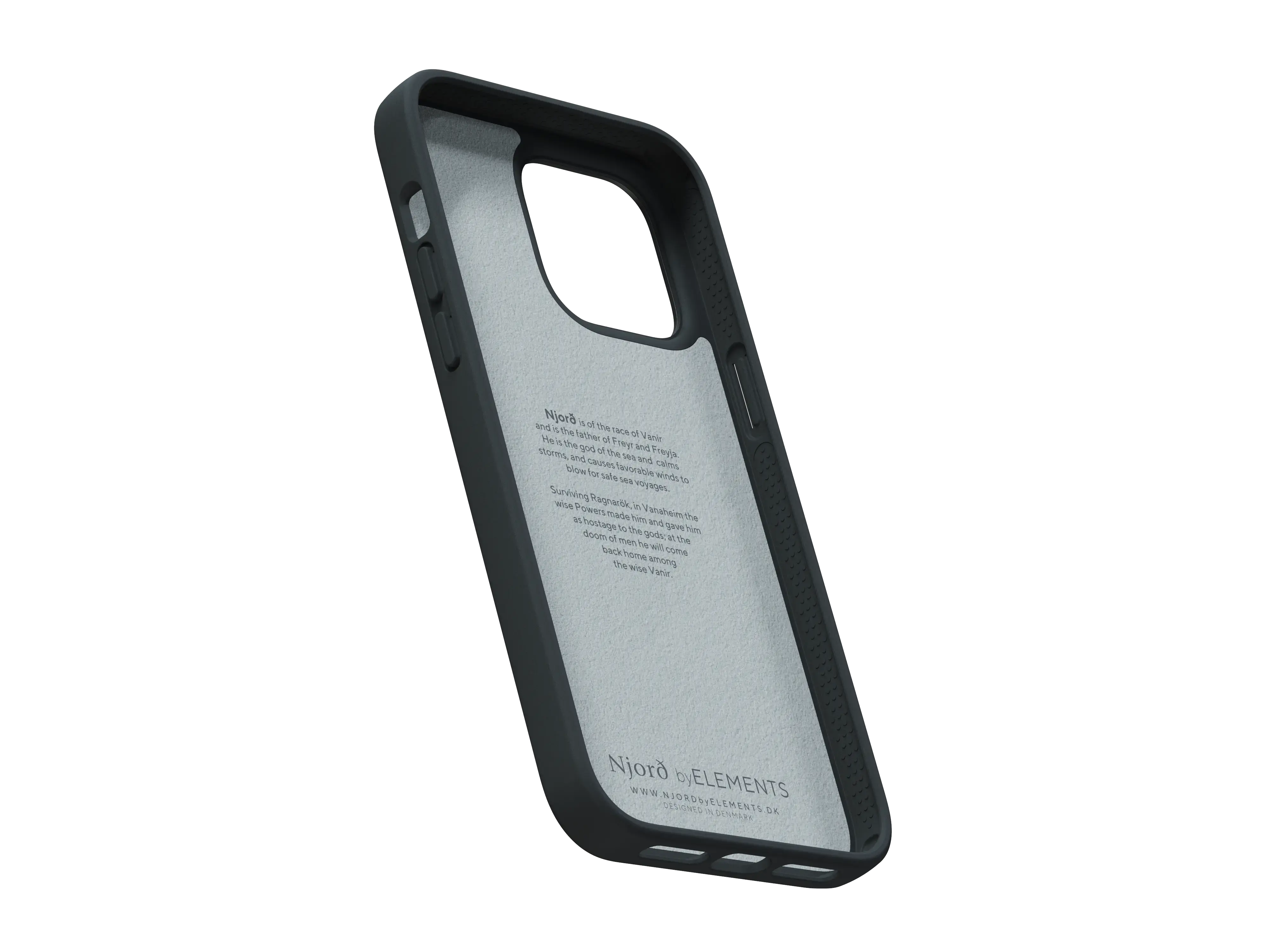 Чехол Njord Suede Comfort+ Case for iPhone 14 Pro Max - Black (NA44CM00)