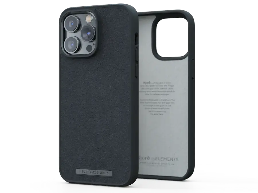 Чехол Njord Suede Comfort+ Case for iPhone 14 Pro Max - Black (NA44CM00)