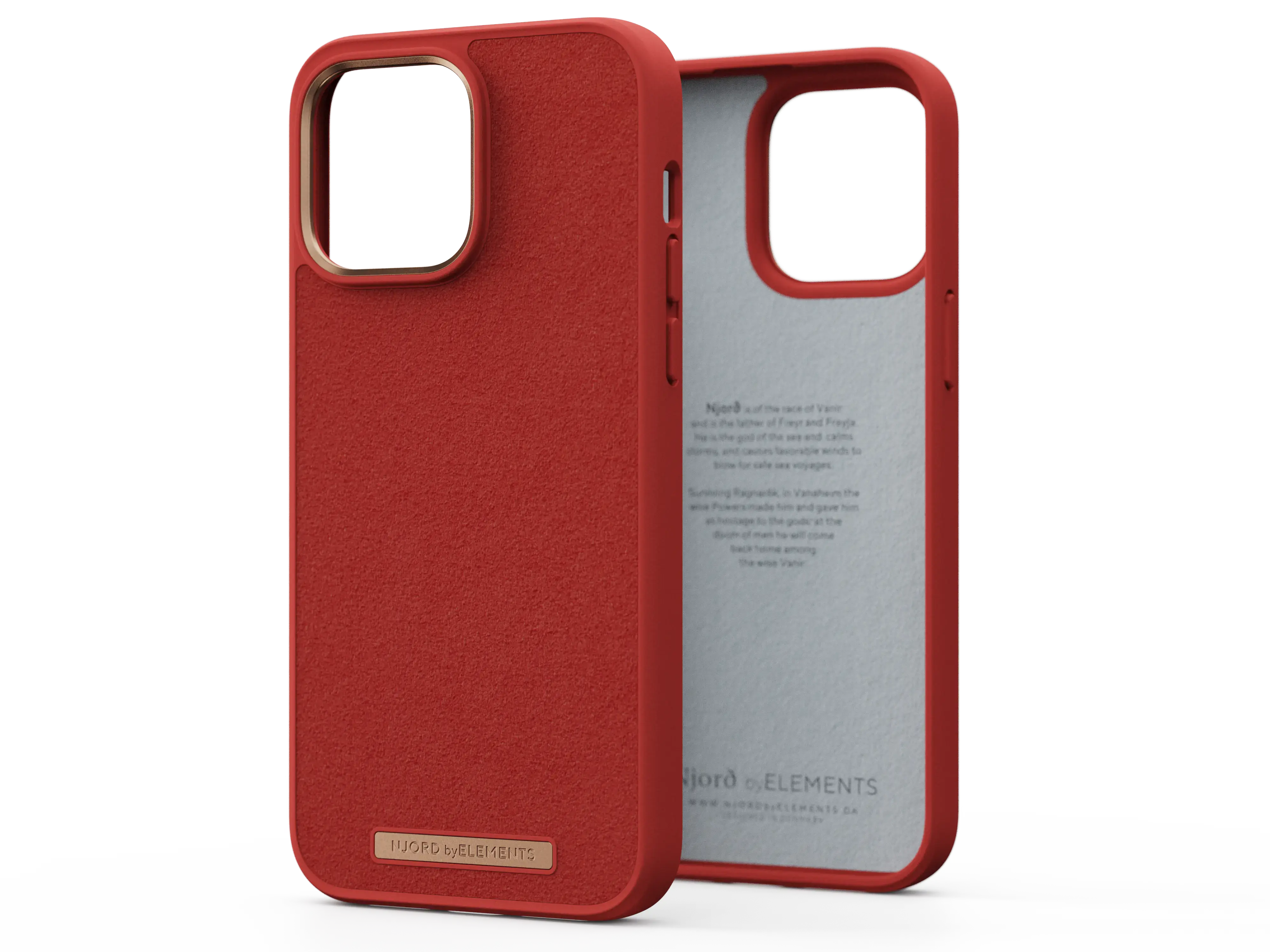 Чохол Njord Suede Comfort+ Case for iPhone 14 Pro Max - Burnt Orange (NA42CM07)