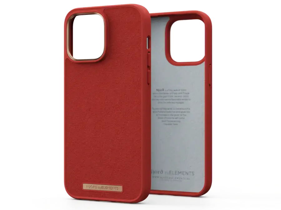 Чохол Njord Suede Comfort+ Case for iPhone 14 Pro Max - Burnt Orange (NA42CM07)