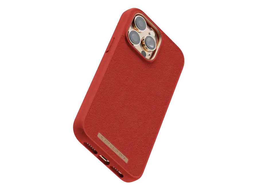 Чохол Njord Suede Comfort+ Case for iPhone 14 Pro Max - Burnt Orange (NA42CM07)