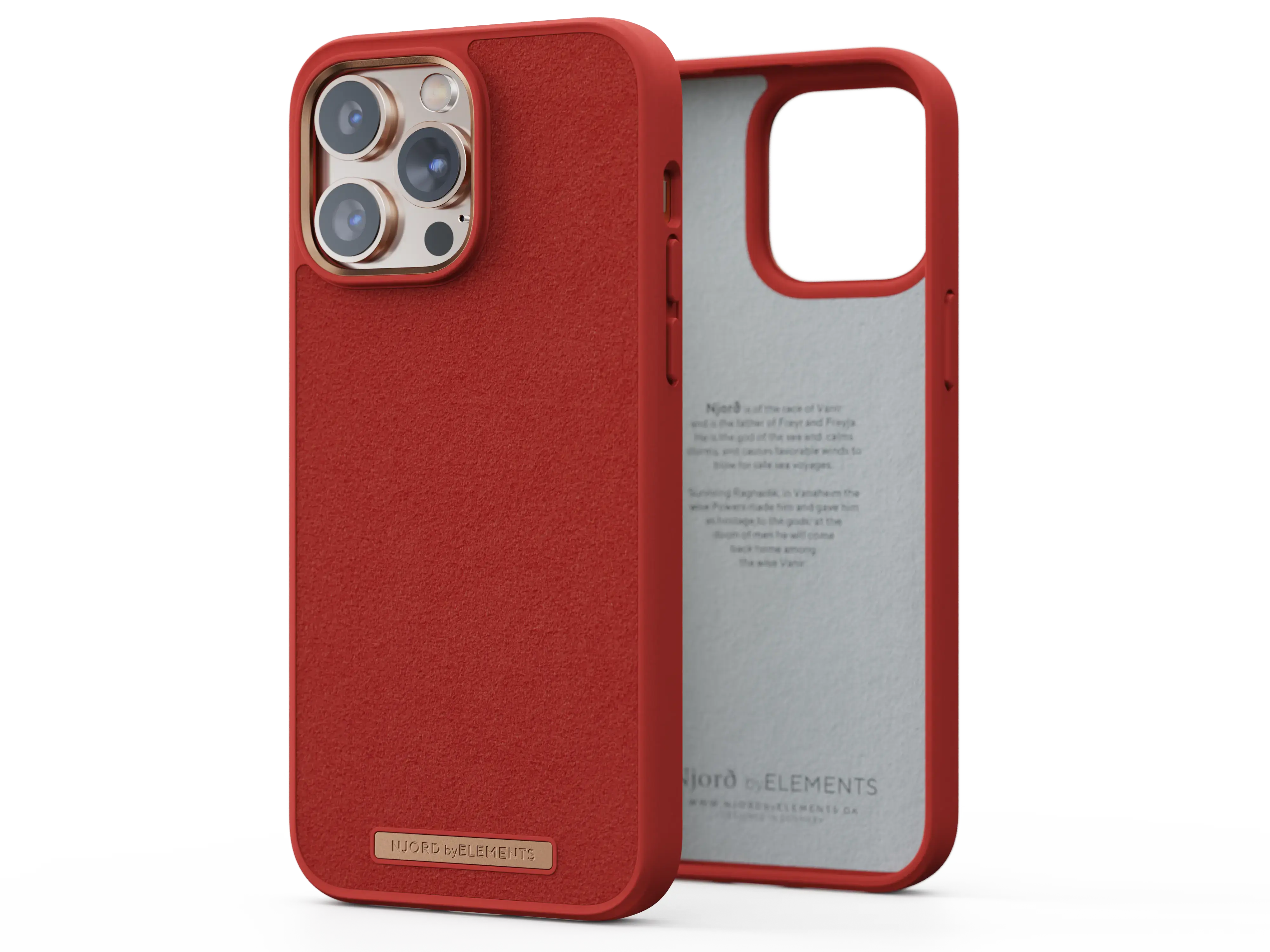 Чохол Njord Suede Comfort+ Case for iPhone 14 Pro Max - Burnt Orange (NA42CM07)