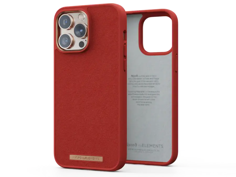 Чохол Njord Suede Comfort+ Case for iPhone 14 Pro Max - Burnt Orange (NA42CM07)
