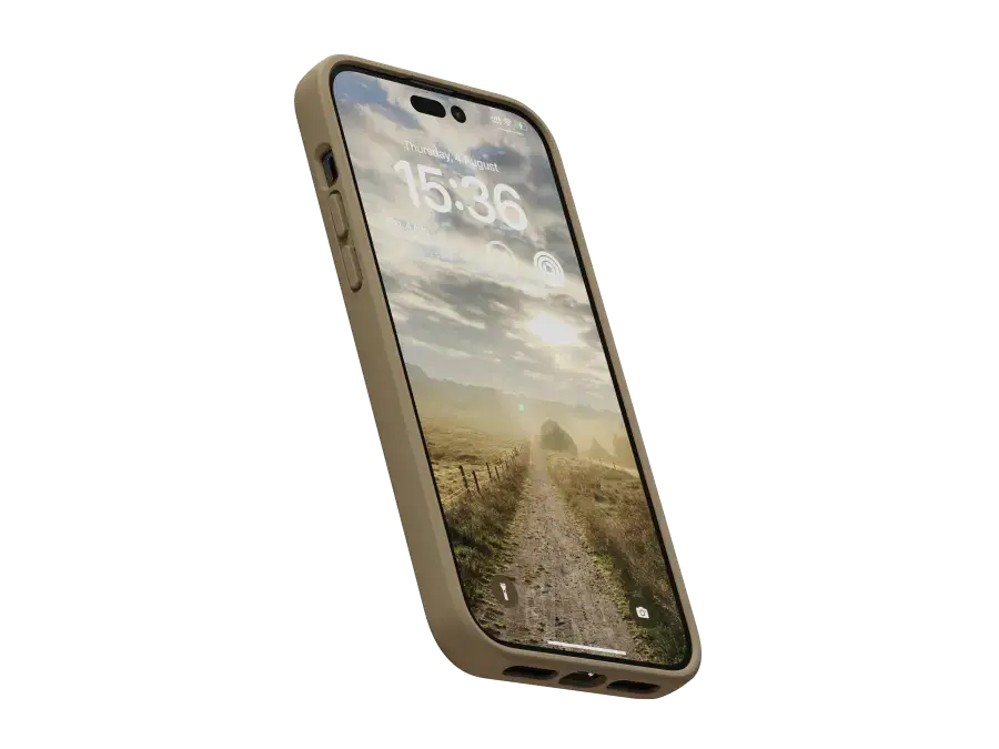 Чехол Njord Suede Comfort+ Case for iPhone 14 Pro Max - Camel (NA44CM04)