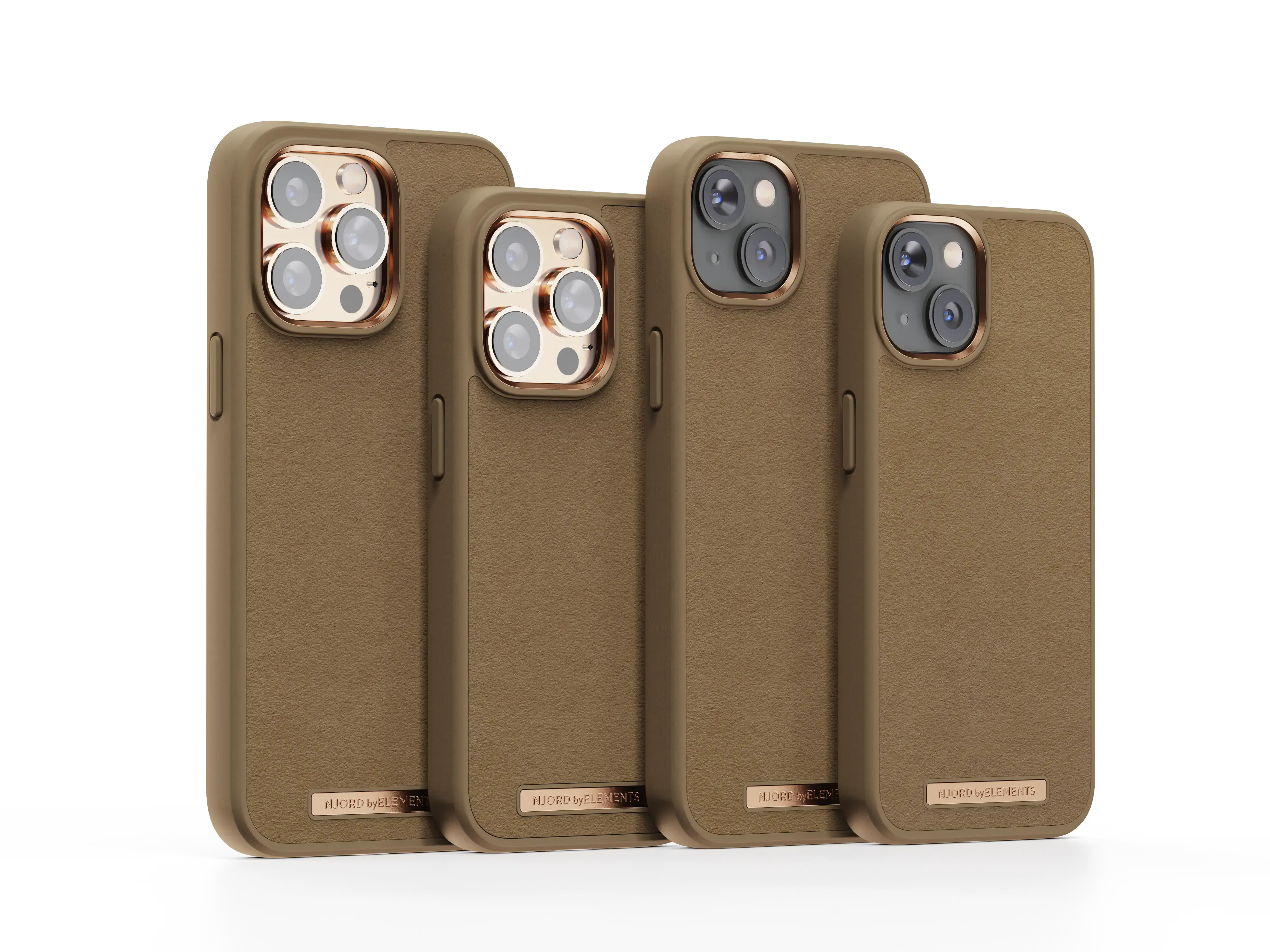 Чехол Njord Suede Comfort+ Case for iPhone 14 Pro Max - Camel (NA44CM04)
