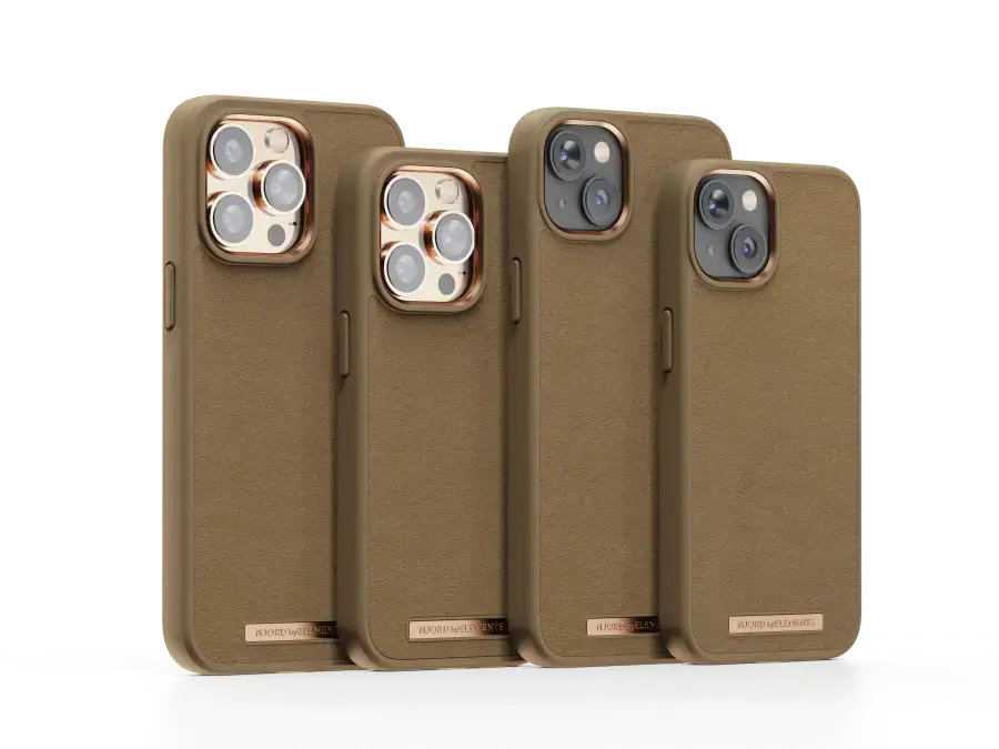 Чехол Njord Suede Comfort+ Case for iPhone 14 Pro Max - Camel (NA44CM04)