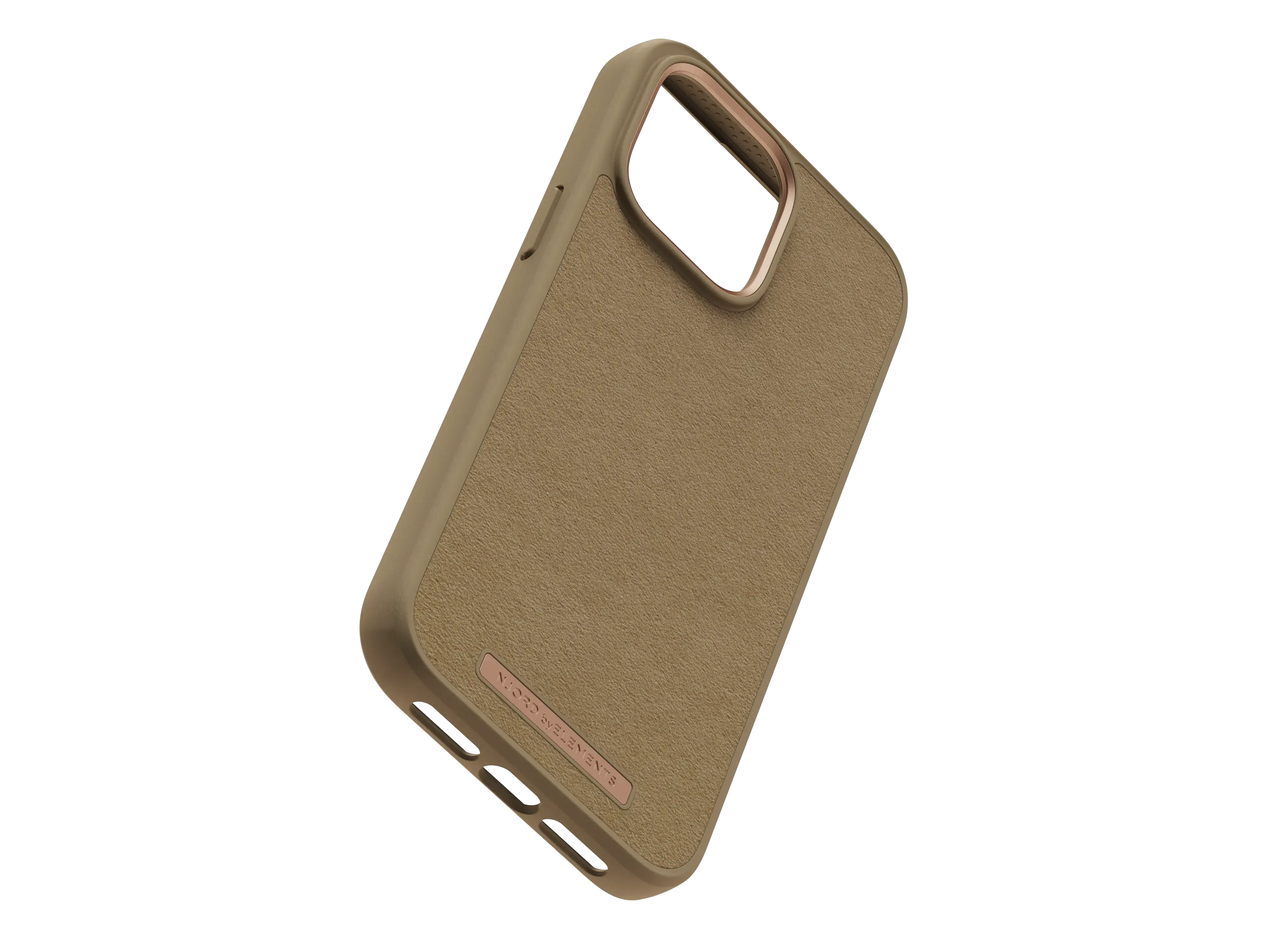 Чехол Njord Suede Comfort+ Case for iPhone 14 Pro Max - Camel (NA44CM04)