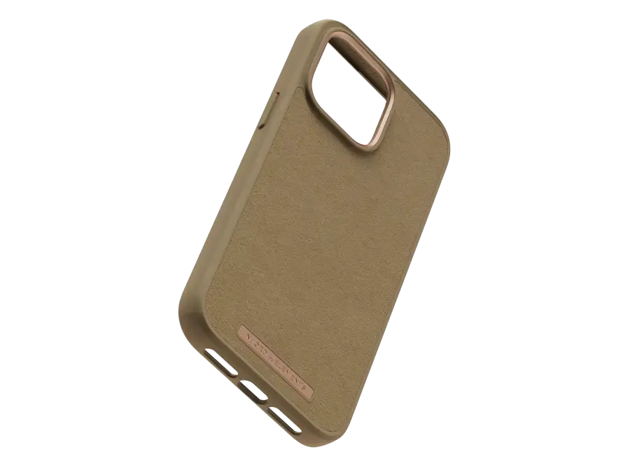 Чехол Njord Suede Comfort+ Case for iPhone 14 Pro Max - Camel (NA44CM04)