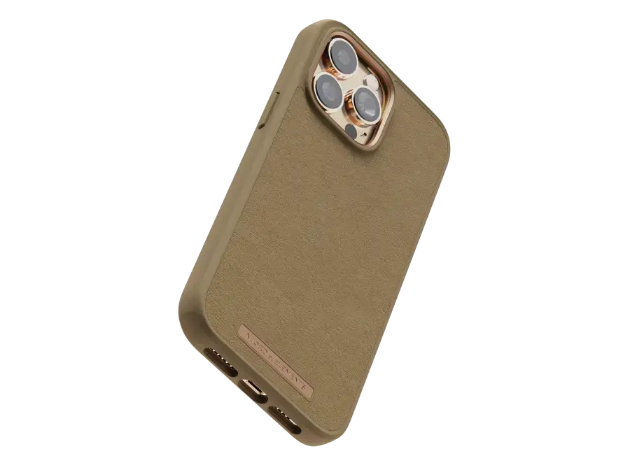 Чехол Njord Suede Comfort+ Case for iPhone 14 Pro Max - Camel (NA44CM04)