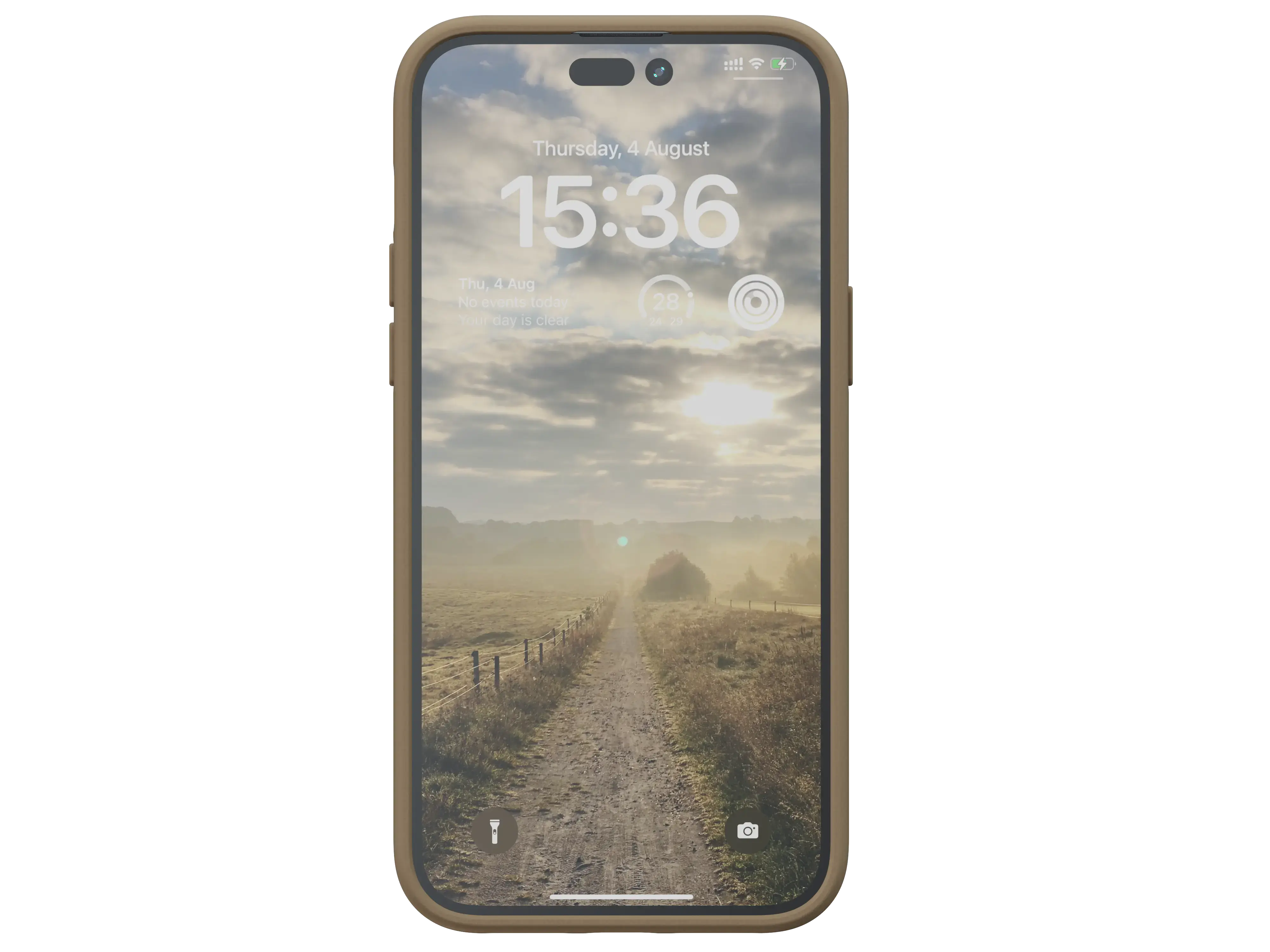 Чехол Njord Suede Comfort+ Case for iPhone 14 Pro Max - Camel (NA44CM04)