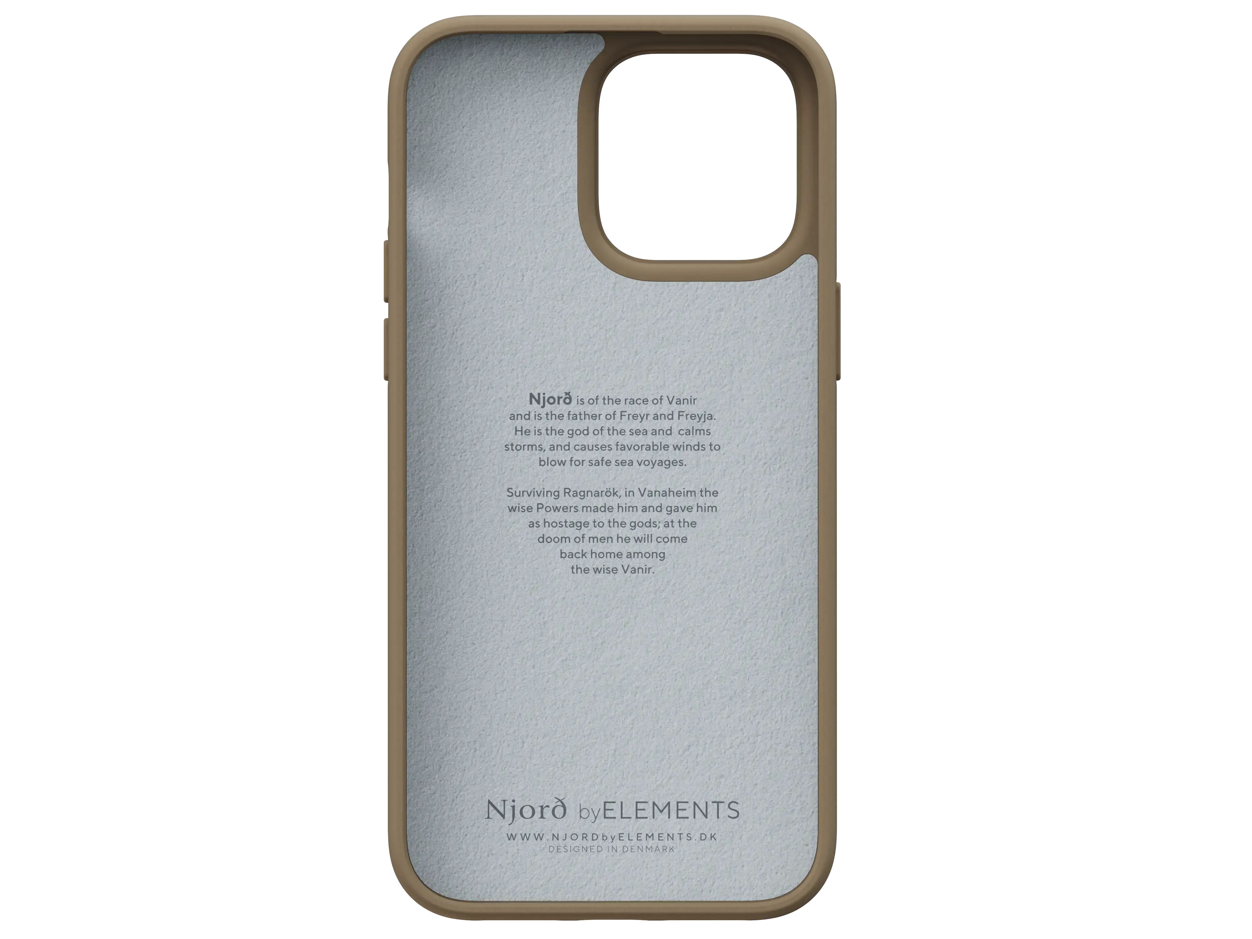 Чехол Njord Suede Comfort+ Case for iPhone 14 Pro Max - Camel (NA44CM04)