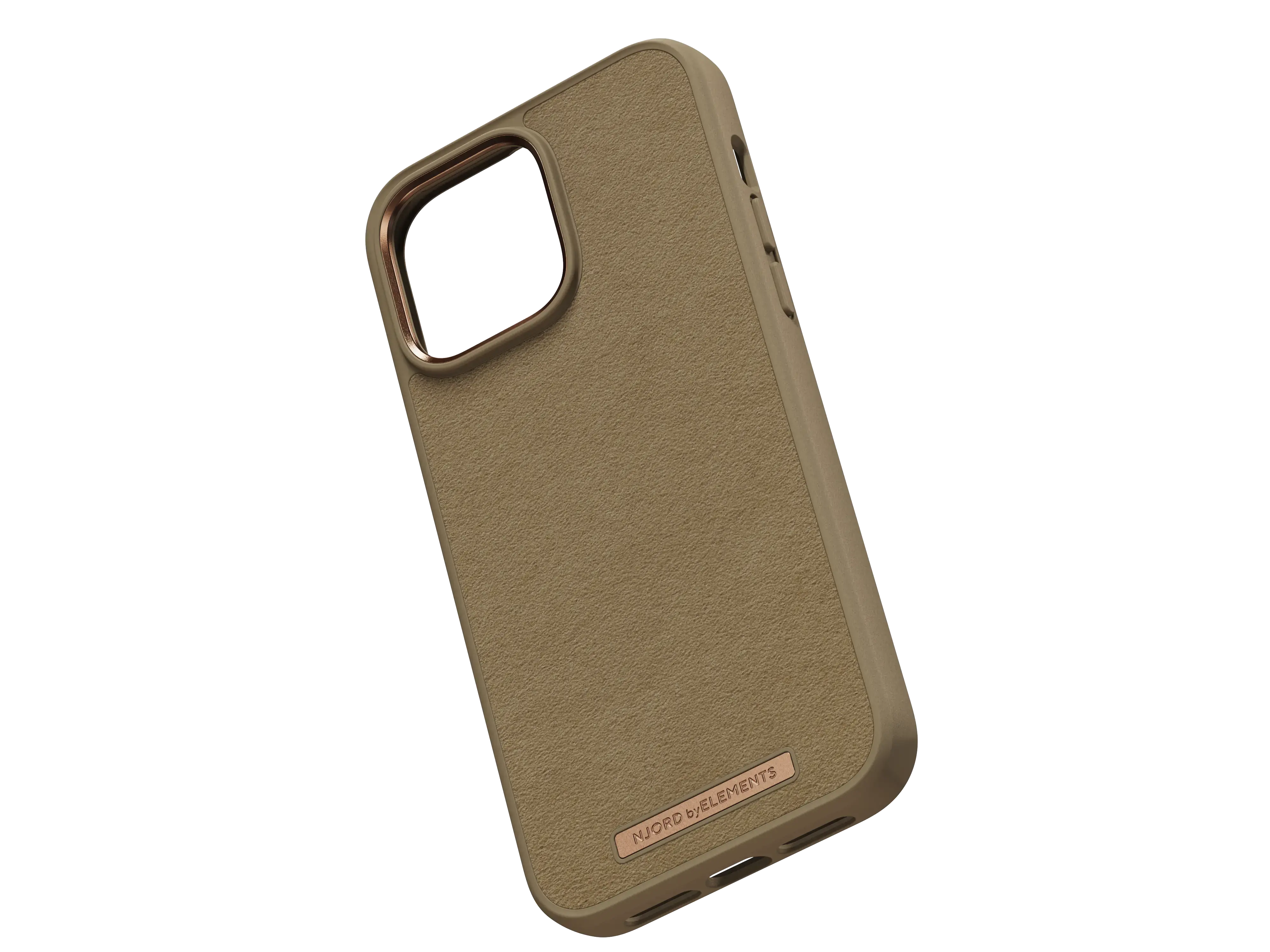 Чехол Njord Suede Comfort+ Case for iPhone 14 Pro Max - Camel (NA44CM04)