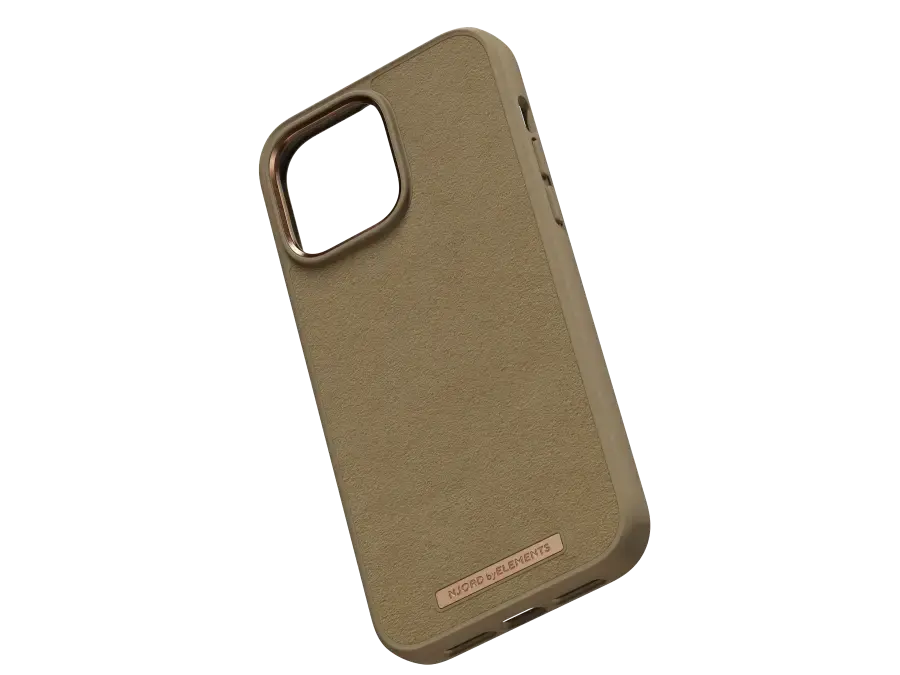 Чехол Njord Suede Comfort+ Case for iPhone 14 Pro Max - Camel (NA44CM04)