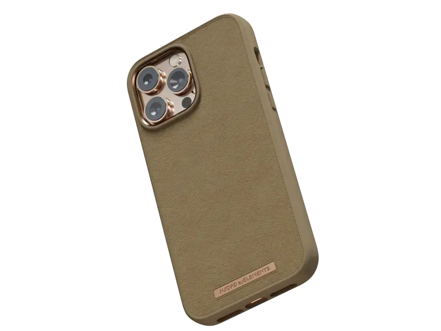 Чехол Njord Suede Comfort+ Case for iPhone 14 Pro Max - Camel (NA44CM04)