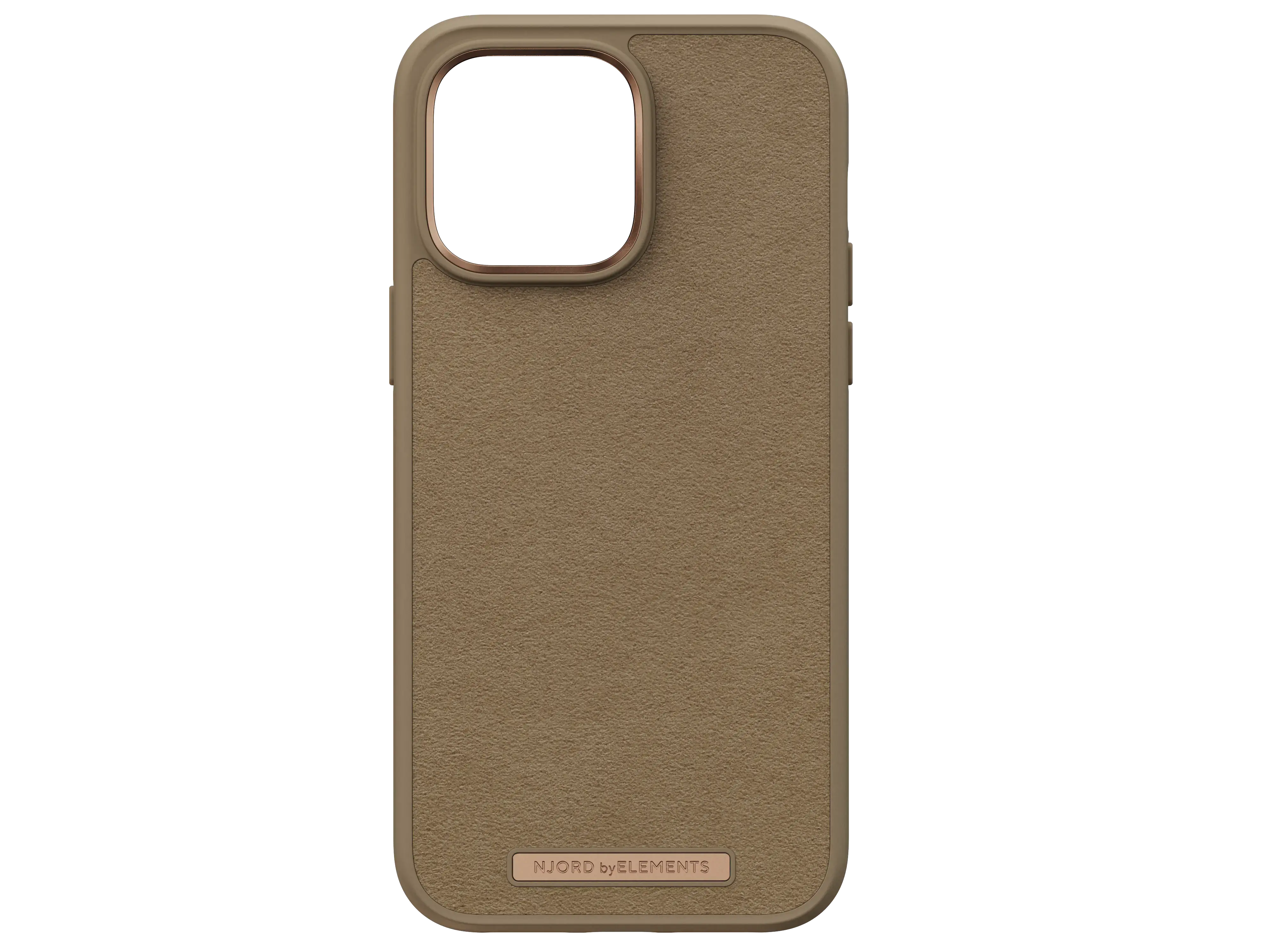 Чехол Njord Suede Comfort+ Case for iPhone 14 Pro Max - Camel (NA44CM04)