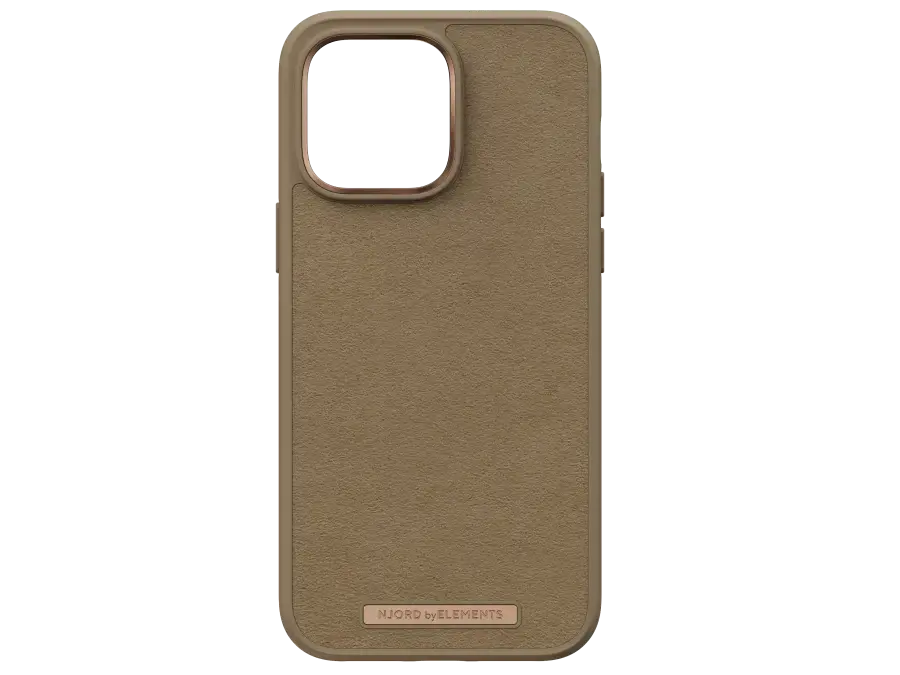 Чехол Njord Suede Comfort+ Case for iPhone 14 Pro Max - Camel (NA44CM04)