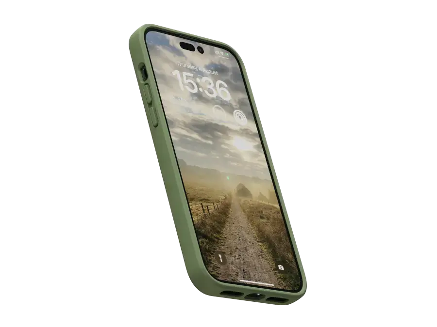 Чохол Njord Suede Comfort+ Case for iPhone 14 Pro Max - Olive (NA44CM06)