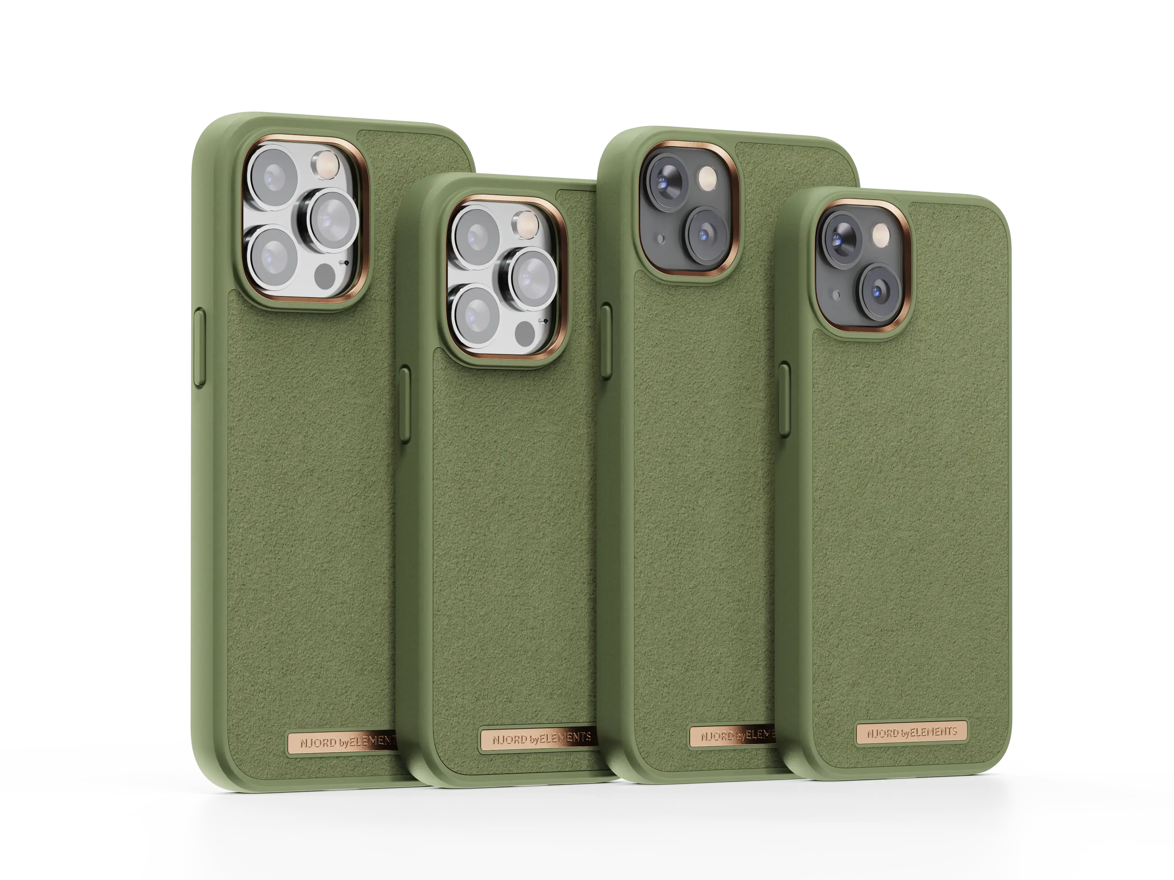 Чохол Njord Suede Comfort+ Case for iPhone 14 Pro Max - Olive (NA44CM06)
