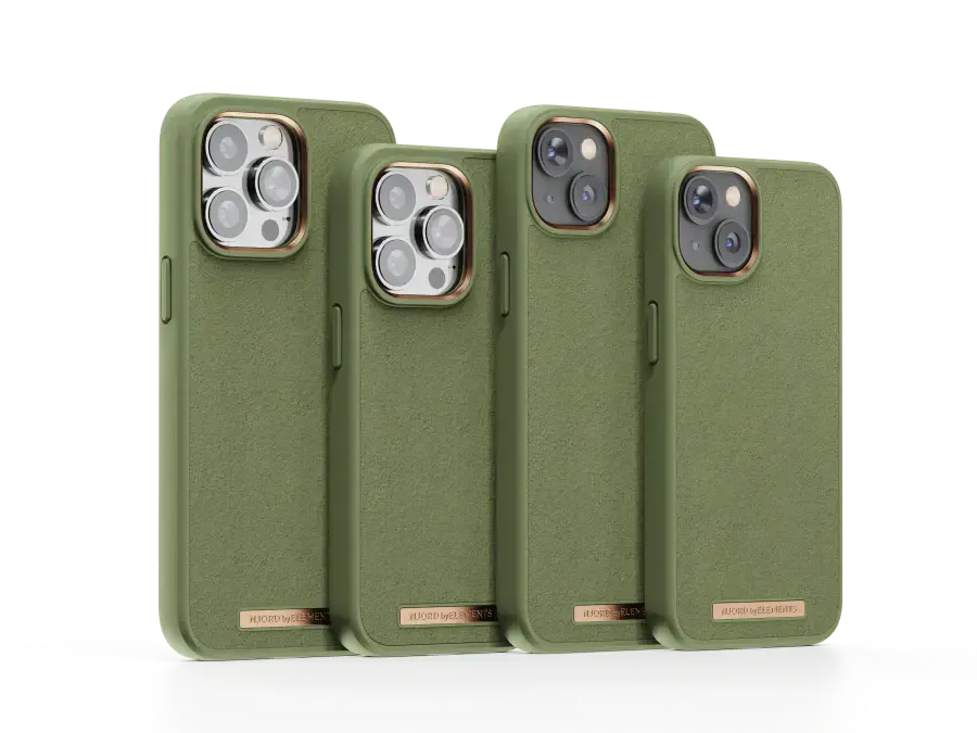 Чохол Njord Suede Comfort+ Case for iPhone 14 Pro Max - Olive (NA44CM06)