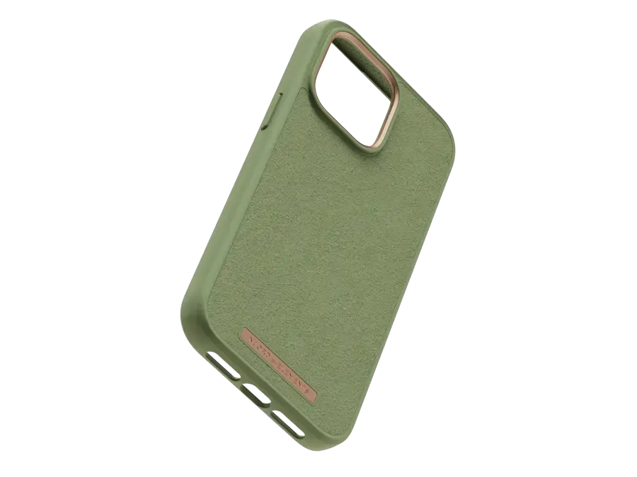 Чохол Njord Suede Comfort+ Case for iPhone 14 Pro Max - Olive (NA44CM06)