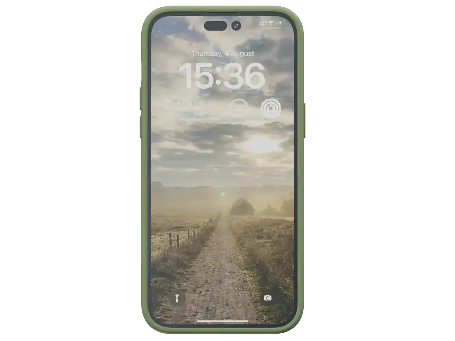 Чохол Njord Suede Comfort+ Case for iPhone 14 Pro Max - Olive (NA44CM06)