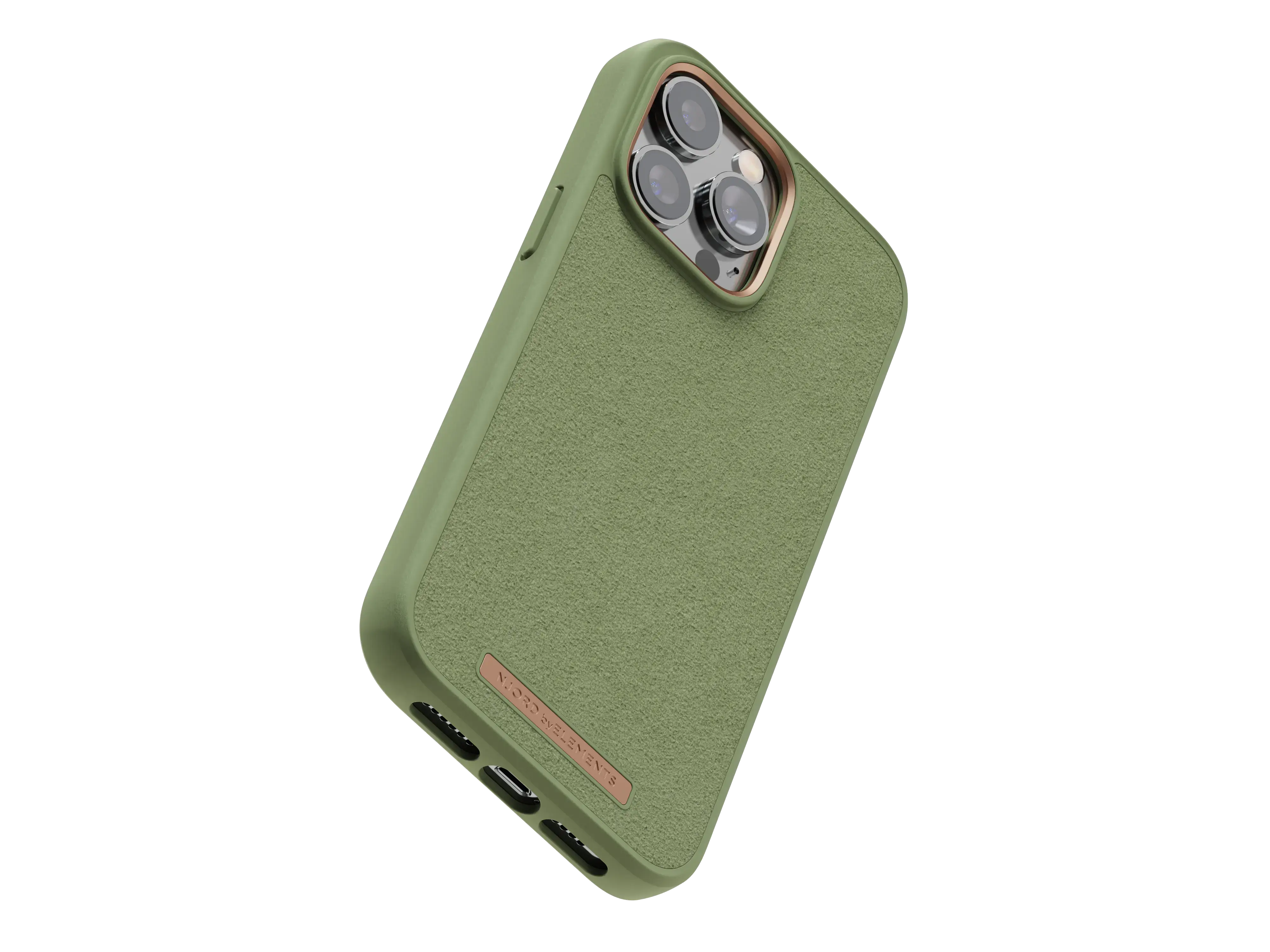 Чохол Njord Suede Comfort+ Case for iPhone 14 Pro Max - Olive (NA44CM06)