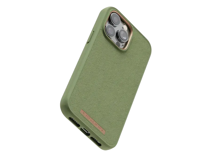 Чохол Njord Suede Comfort+ Case for iPhone 14 Pro Max - Olive (NA44CM06)