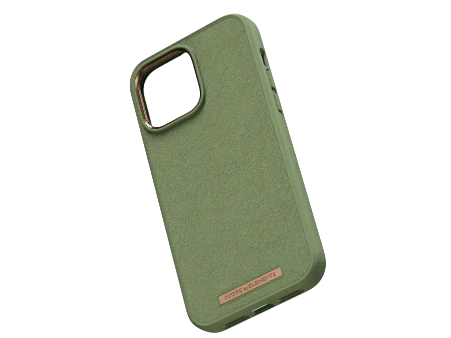Чохол Njord Suede Comfort+ Case for iPhone 14 Pro Max - Olive (NA44CM06)